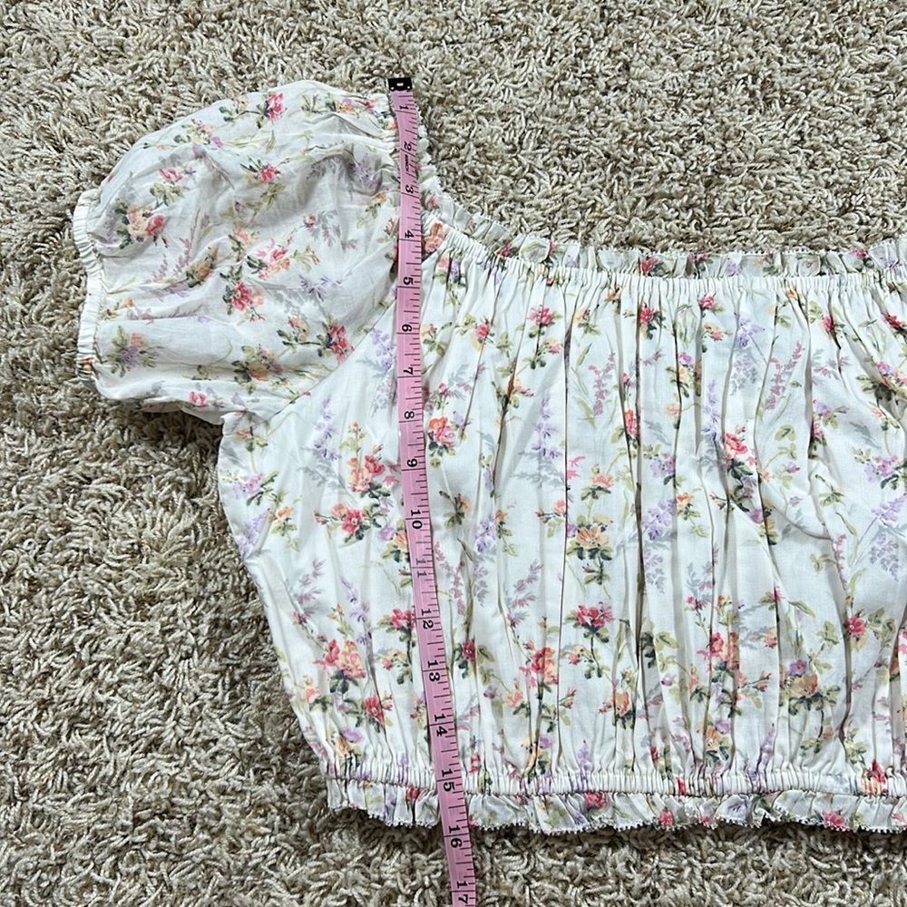 Polo Ralph Lauren - Watercolor Landscape Crop Top - Size XL - Picture 6 of 8